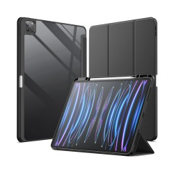 Etui iPad Pro 12.9 pouces Transparent avec Smart Cover Noir