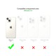 Coque iPhone 14 Transparente Compatible Magsafe + 2 Vitres Protection Ecran