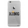 Coque iPhone 6/6S rigide transparente King Dessin Evetane