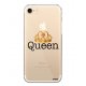 Coque rigide transparent Queen iPhone 7/8