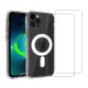 Coque iPhone 13 Pro Max Transparente Compatible Magsafe + 2 Vitres Protection Ecran