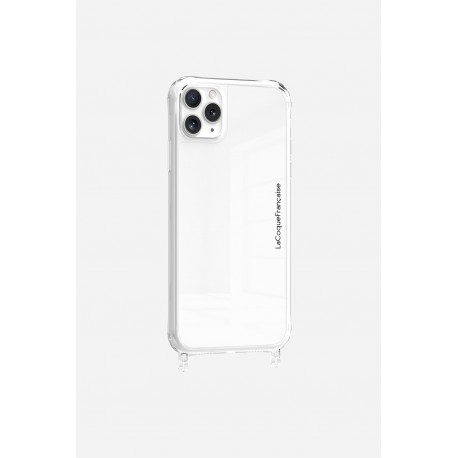 Coque iPhone 11 Pro Max transparente anti-choc avec anneaux transparents en silicone