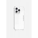 Coque iPhone 14 Pro transparente anti-choc avec anneaux transparents en silicone