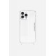Coque iPhone 14 Pro Max transparente anti-choc avec anneaux transparents en silicone