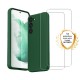 Coque Samsung Galaxy S23 Silicone liquide Vert Foret + 2 Vitres en Verre trempé Protection écran Antichocs