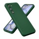 Coque Samsung Galaxy S23 Silicone liquide Vert Foret + 2 Vitres en Verre trempé Protection écran Antichocs