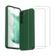 Coque Samsung Galaxy S23 Silicone liquide Vert Foret + 2 Vitres en Verre trempé Protection écran Antichocs