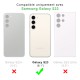 Coque Samsung Galaxy S23 Silicone liquide Vert Foret + 2 Vitres en Verre trempé Protection écran Antichocs