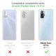 Coque Xiaomi Redmi Note 10 Pro Silicone liquide Bleue Marine + 2 Vitres en Verre trempé Protection écran Antichocs