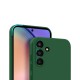 Coque Samsung Galaxy A54 Silicone liquide Vert Foret + 2 Vitres en Verre trempé Protection écran Antichocs