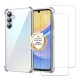 Coque Samsung Galaxy A15 Antichoc coins renforcés Silicone + 2 Vitres en verre trempé Protection écran