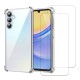 Coque Samsung Galaxy A15 Antichoc coins renforcés Silicone + 2 Vitres en verre trempé Protection écran