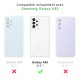 Coque Samsung Galaxy A53 Antichoc coins renforcés Silicone + 2 Vitres en verre trempé Protection écran