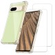 Coque Google Pixel 7A Antichoc coins renforcés Silicone + 2 Vitres en verre trempé Protection écran