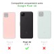 Coque Google Pixel 4A Antichoc coins renforcés Silicone + 2 Vitres en verre trempé Protection écran