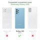 Coque Samsung Galaxy A52 Silicone liquide Verte + 2 Vitres en Verre trempé Protection écran Antichocs