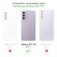 Coque Samsung Galaxy S21 FE Silicone liquide Verte + 2 Vitres en Verre trempé Protection écran Antichocs