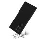 Coque Samsung Galaxy S23 Ultra Silicone liquide Noire + 2 Vitres en Verre trempé Protection écran Antichocs