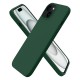 Coque iPhone 15 Silicone liquide Verte  + 2 Vitres en Verre trempé Protection écran Antichocs