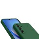 Coque Samsung Galaxy A34 Silicone liquide Verte + 2 Vitres en Verre trempé Protection écran Antichocs