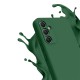 Coque Samsung Galaxy A34 Silicone liquide Verte + 2 Vitres en Verre trempé Protection écran Antichocs