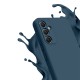 Coque Samsung Galaxy A34 Silicone liquide Bleue Marine + 2 Vitres en Verre trempé Protection écran Antichocs