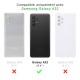 Coque Samsung Galaxy A32 Silicone liquide Noire + 2 Vitres en Verre trempé Protection écran Antichocs