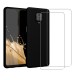 Coque Xiaomi Redmi Note 9s/ 9 Pro/9 Pro Max Silicone liquide Noire + 2 Vitres en Verre trempé Protection écran Antichocs