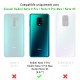 Coque Xiaomi Redmi Note 9s/ 9 Pro/9 Pro Max Silicone liquide Bleue Marine + 2 Vitres en Verre trempé Protection écran Antichocs