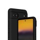 Coque Google Pixel 6A Silicone liquide Noire  + 2 Vitres en Verre trempé Protection écran Antichocs