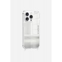 Coque iPhone 14 Pro miroir anti-choc  avec anneaux en silicone transparent 
