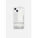 Coque iPhone 14  miroir anti-choc  avec anneaux en silicone transparent 