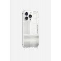Coque iPhone 13 Pro miroir anti-choc  avec anneaux en silicone transparent 
