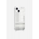 Coque iPhone 13 Mini miroir anti-choc  avec anneaux en silicone transparent 