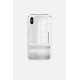Coque miroir anti-choc avec anneaux  en silicone transparent pour iPhone X/XS