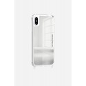 Coque miroir anti-choc avec anneaux  en silicone transparent pour iPhone Xs Max