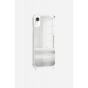 Coque miroir anti-choc avec anneaux  en silicone transparent pour iPhone XR