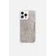 Coque iPhone 13 Pro Max avec anneaux en silicone paillettes multicolors
