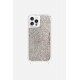 Coque iPhone 12 / 12 Pro avec anneaux en silicone paillettes multicolors