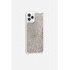Coque iPhone 11 Pro avec anneaux en silicone paillettes multicolors