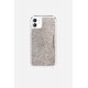 Coque iPhone 11  avec anneaux en silicone paillettes multicolors