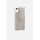 Coque iPhone XR avec anneaux en silicone paillettes multicolors
