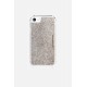 Coque iPhone 7/8/SE 2020 avec anneaux en silicone paillettes multicolors