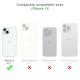 Coque iPhone 15 Transparente Compatible Magsafe + 2 Vitres Protection Ecran