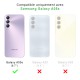 Coque Samsung Galaxy A05S Antichoc coins renforces Silicone + 2 Vitres en verre trempe Protection ecran