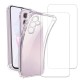 Coque Samsung Galaxy A05S Antichoc coins renforces Silicone + 2 Vitres en verre trempe Protection ecran