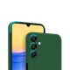 Coque Samsung Galaxy A15 Silicone liquide Verte  + 2 Vitres en Verre trempe Protection ecran Antichocs
