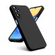 Coque Samsung Galaxy A15 Silicone liquide Noire  + 2 Vitres en Verre trempe Protection ecran Antichocs