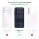 Coque Samsung Galaxy A25 Antichoc coins renforces Silicone + 2 Vitres en verre trempe Protection ecran