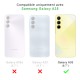 Coque Samsung Galaxy A35 Antichoc coins renforces Silicone + 2 Vitres en verre trempe Protection ecran